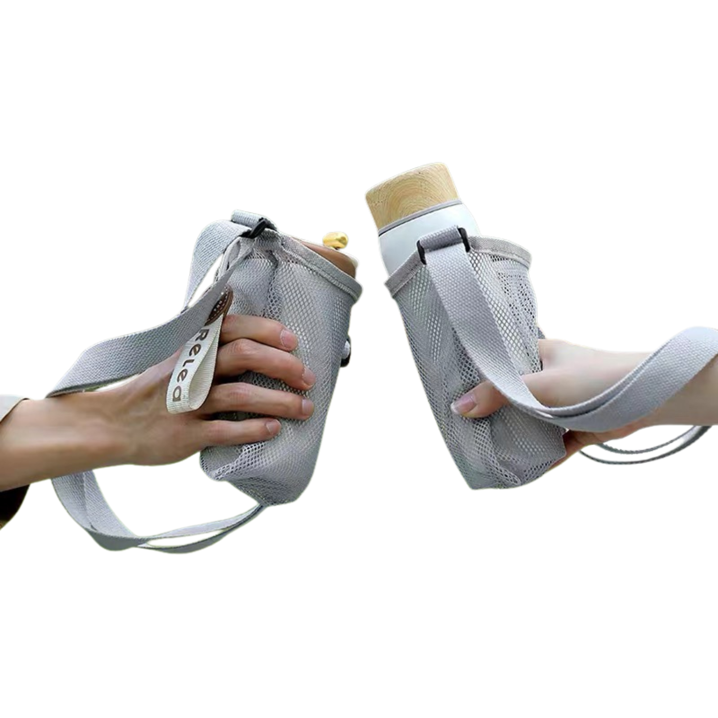 Lightweight Mesh Sling Carrier Foldable Bottle Bag