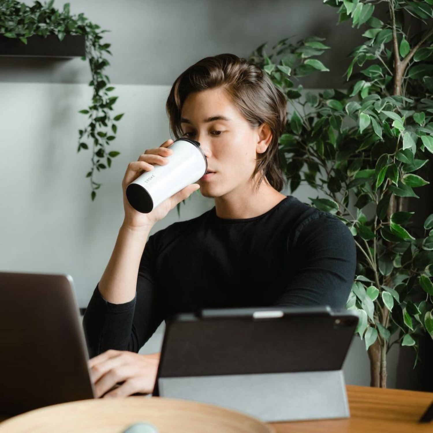 Sttoke Leakproof Ceramic Cup & Accessories