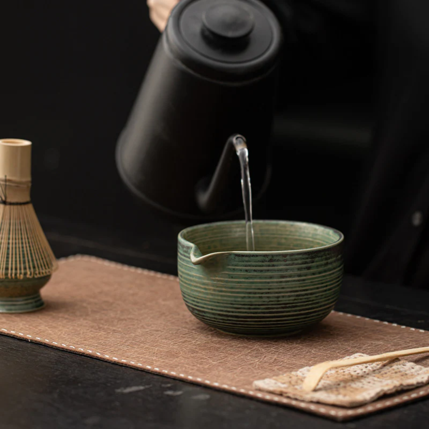 Handcrafted Clay Chawan – Ceremonial Grade Matcha Whisking Bowl