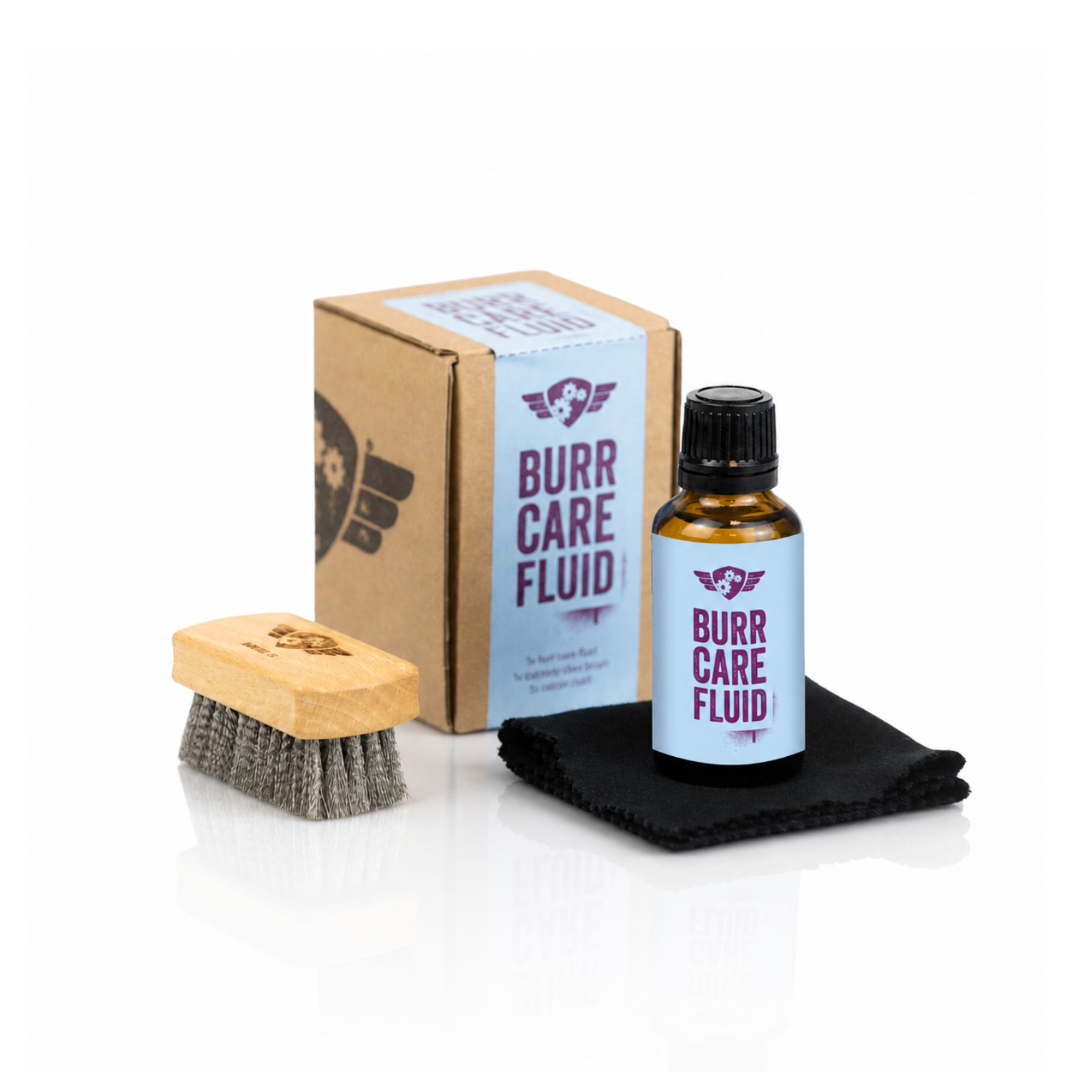 Comandante Burr Fluid and Wood Balm Set