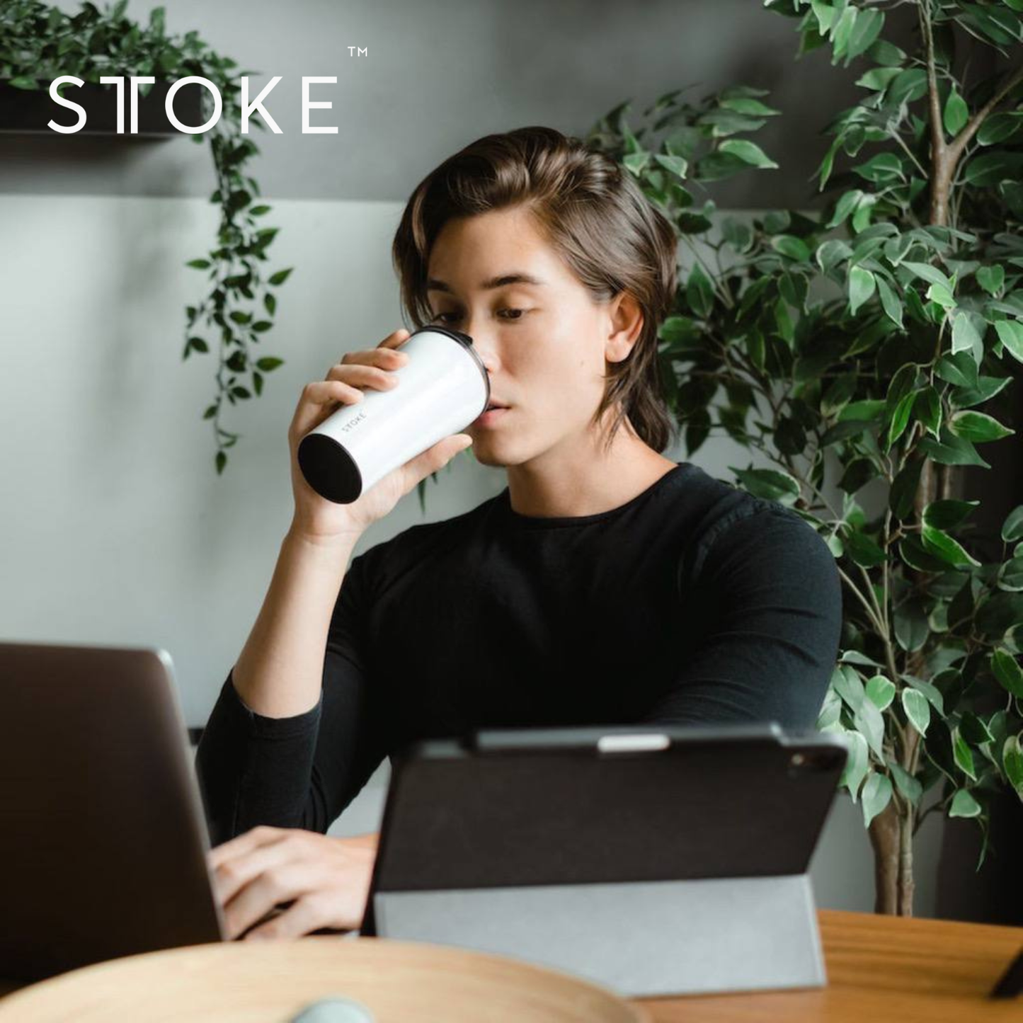 Sttoke Leakproof Ceramic Cup & Accessories